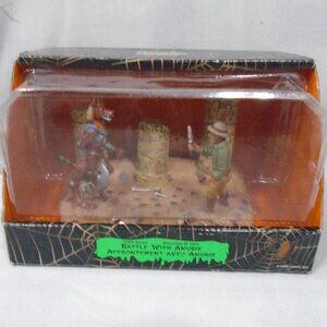 Spooky Town Collection LEMAX Battle of Anubis Halloween Collectible Table Accent